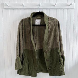 Madewell Green Robe Kimono Jacket